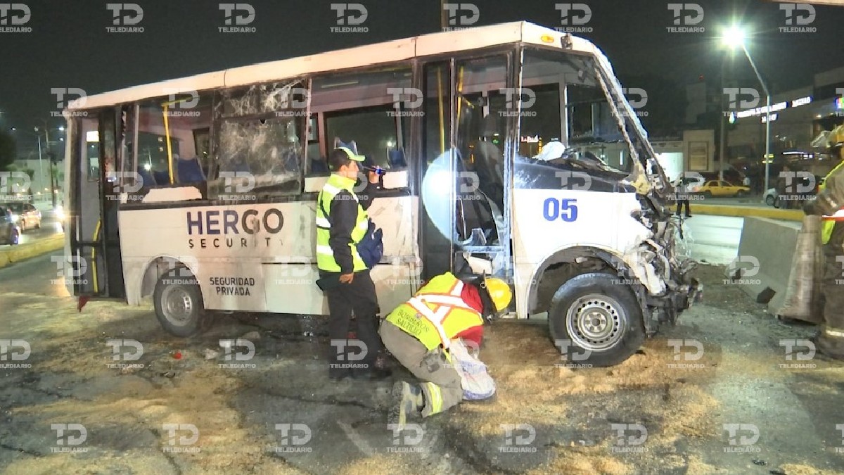 Accidente volcadura en Saltillo deja 9 guardias de seguridad heridos