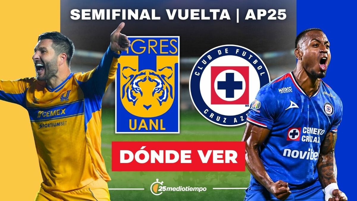 Tigres vs Cruz Azul: Horario y Dónde Ver la Semifinal de la Liga MX 2025