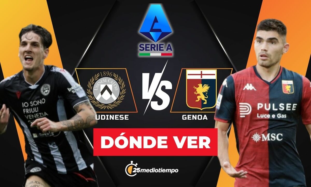 Udinese vs Genoa EN VIVO: Horario y dónde ver el partido de la Serie A 2025